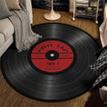 Vinyl-Inspired Round Rug - Nyxroom